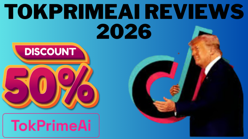 TokPrimeAi Reviews dashboard showing AI TikTok growth features
