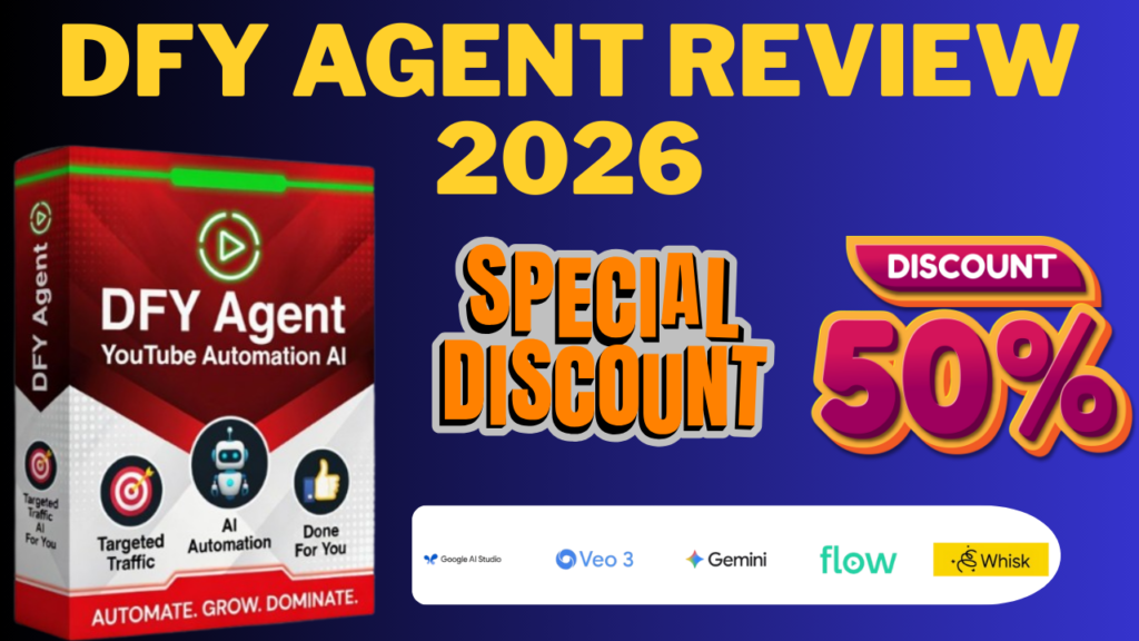 DFY Agent Review – AI YouTube Automation Software Dashboard