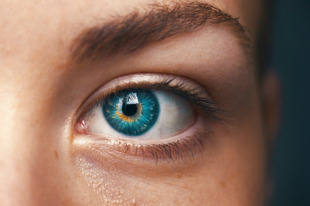 Close-up of a human eye representing vision health