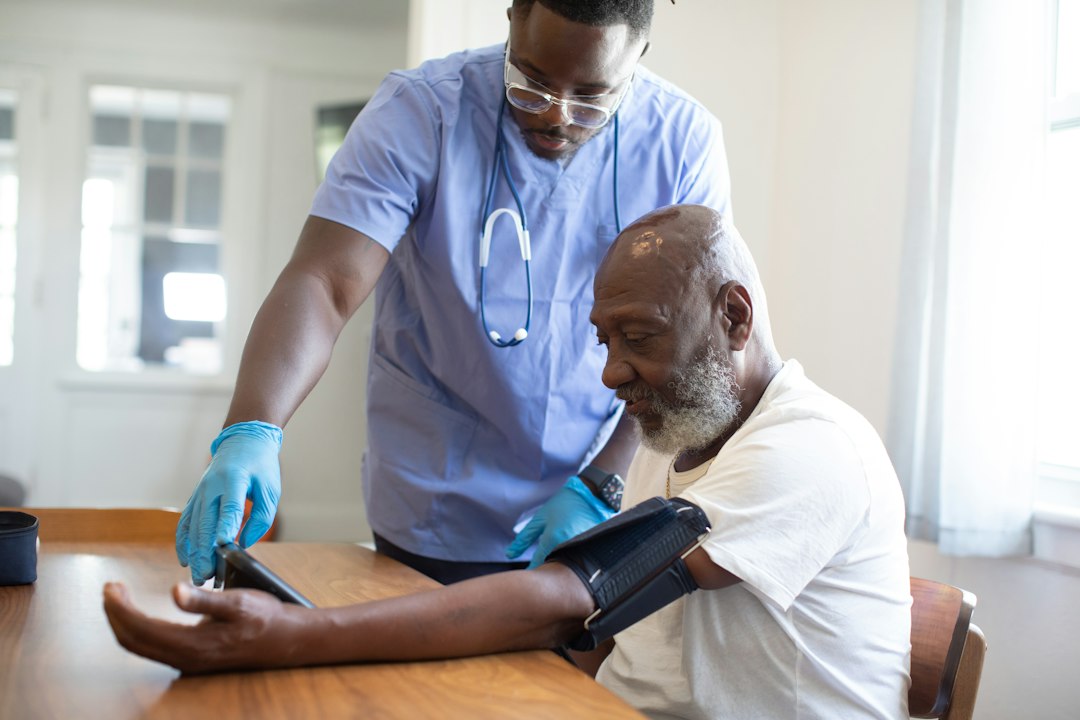 Doctor discussing prostate health checkup with a senior patient