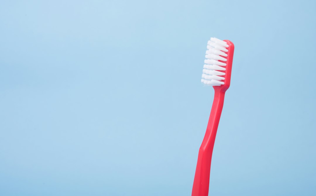 Toothbrush representing oral hygiene and probiotic support